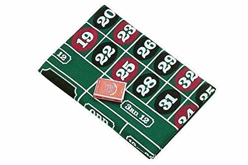 CHH 72" Roulette & Blackjack Recreational Casino Felt Layout Cloth