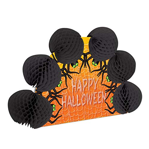 Beistle Halloween Spiders Pop-Over Centerpiece Party Accessory (1 count) (1/Pkg)