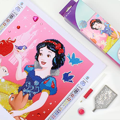 Camelot Crafts Camelot Dots Disney Collection of Diamond Facet Painting Art Kits, 12.6" x 12.6", Snow White Fairest