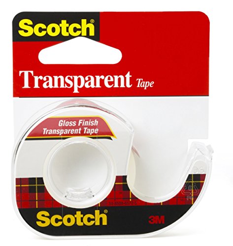 Scotch Transparent Tape, 1/2 in x 1000 in, 1 Dispenser/Pack (174)