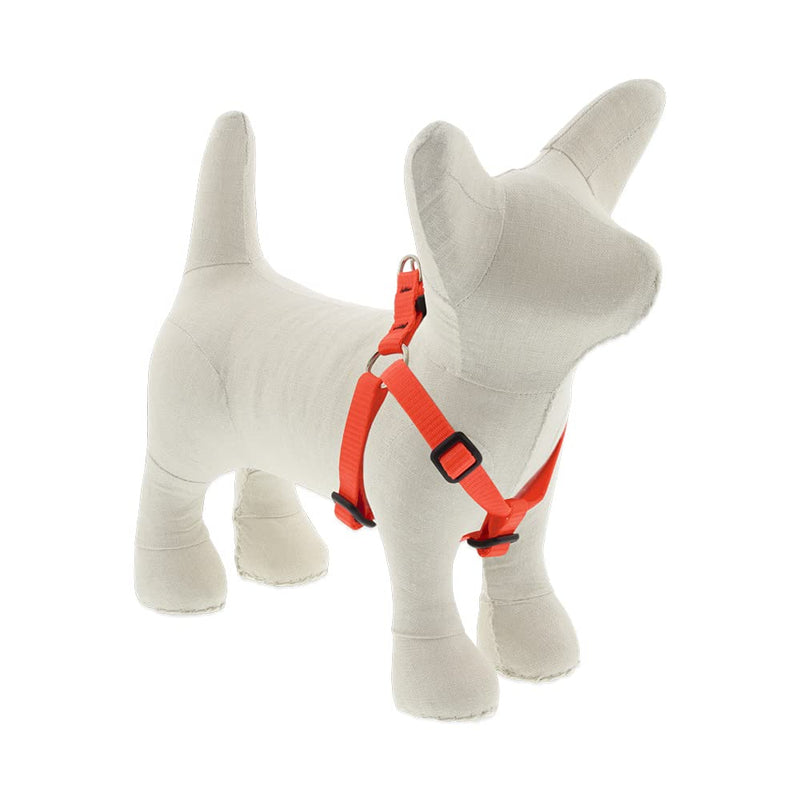 Lupine Extra Small Adjustable Step in Dog Harness 1/2" Wide Blaze Orange with 10-13" Adjustable Girth