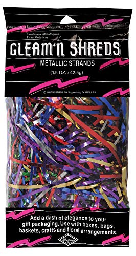 Beistle Gleam 'N Shreds Metallic Strands (multi-color) Party Accessory  (1 count) (1.5 Ozs/Pkg)