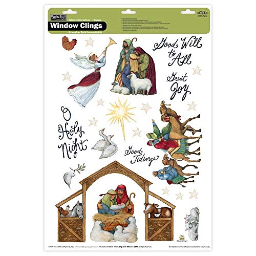 Wells Street by LANG, Nativity Window Cling by Susan Winget