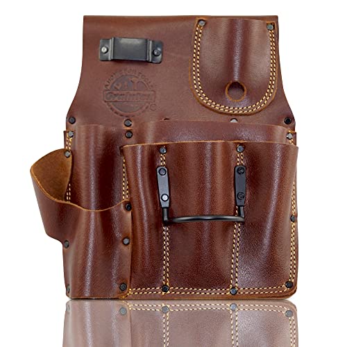 Graintex AS2587 Drywall Pouch R/H Ambassador Series Leather, Chestnut Brown