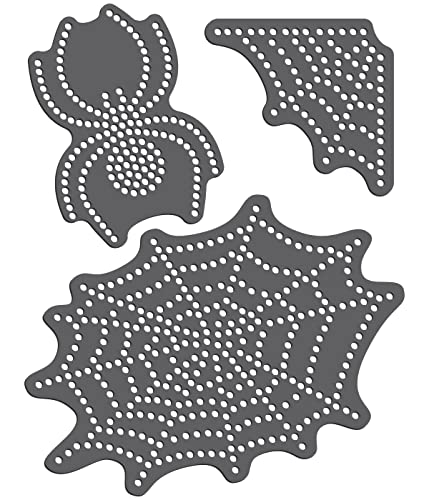 Rhinestone Genie Spider and Web Magnetic Rhinestone Template, Black