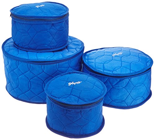 W. J. Hagerty & Sons Plate Saver China Storage, Set of 4, Blue