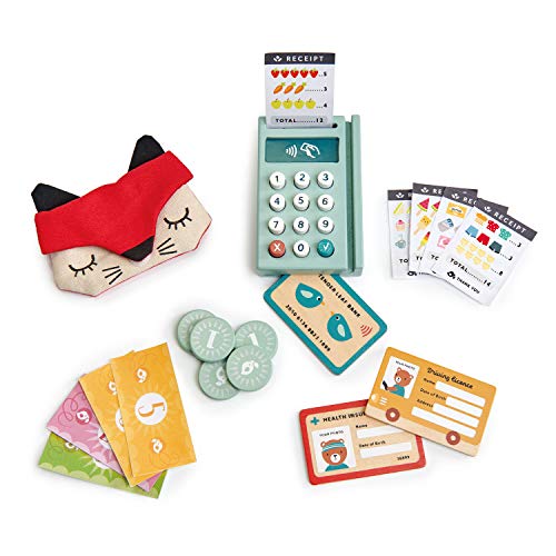 Tender Leaf Toys - Play Pay Pack - A Comprehensive Cash Register Play Set for Kids - Creative and Imaginative Fun Play for Age 3+