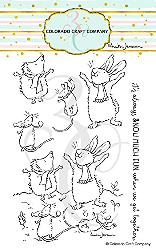 Colorado Craft Company Colorado Clear Stamp, Get Together-by Anita Jeram