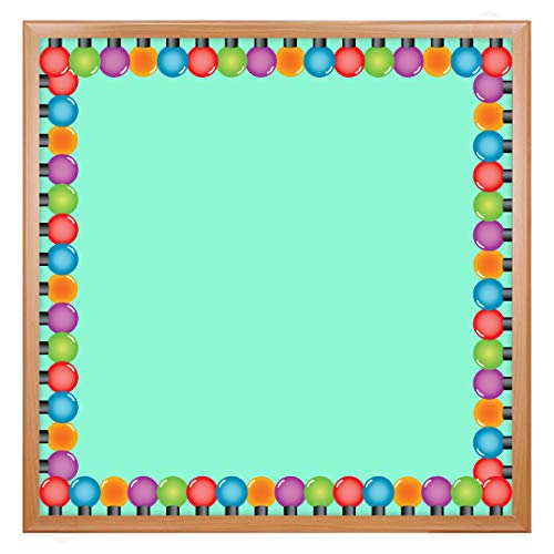 Hygloss Products Die-Cut Bulletin Board Border ‚Äì Colored Bulbs Design - Classroom Decoration ‚Äì 3 x 36 Inch, 12 Pack