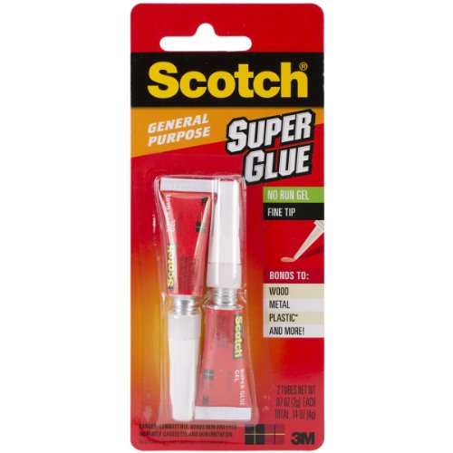 Pens 3M Scotch Super Glue Gel 2/Pkg-.07oz