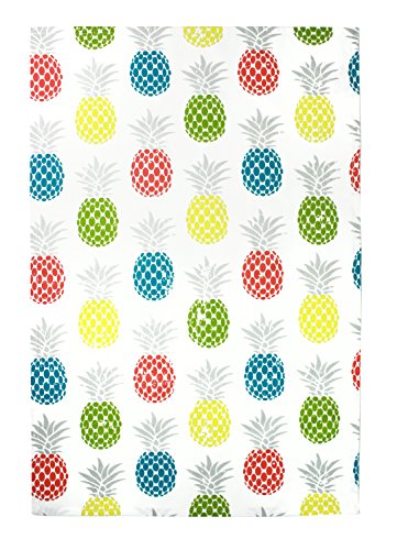 MUkitchen 100% Cotton Oversized Designer Kitchen Towel, Pineapple Medley - 20 x 30 inches