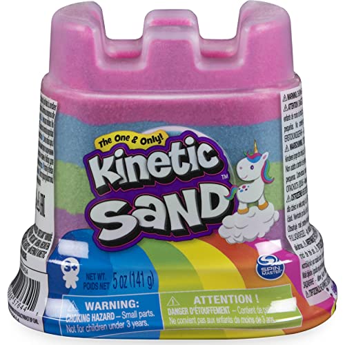 Spin Master Kinetic Sand 6054549 Rainbow Castle Container, Mixed Colours