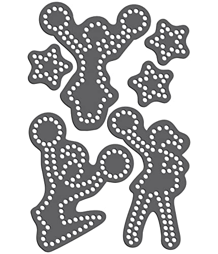 Rhinestone Genie Cheer Leaders Magnetic Rhinestone Template, Black