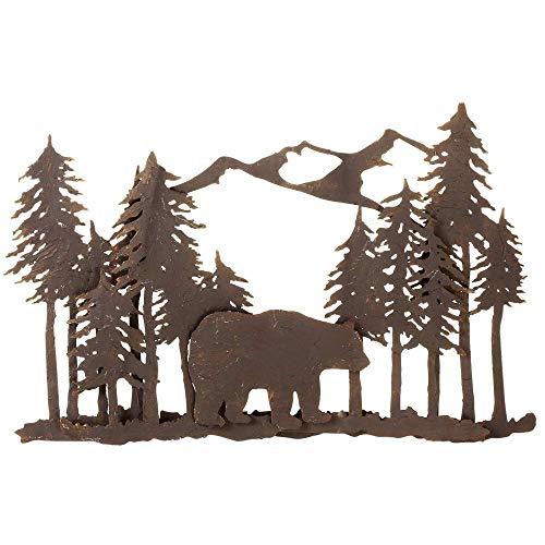 Midwest-CBK Ganz Layered Bear in Forest Wall Decor