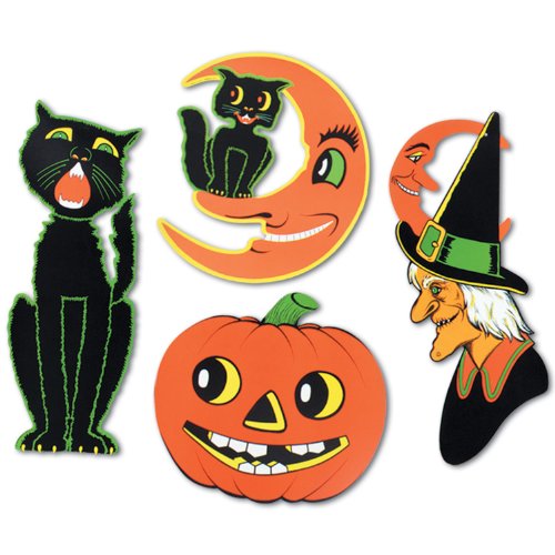 Beistle Assorted Halloween Cutouts-4 Pcs