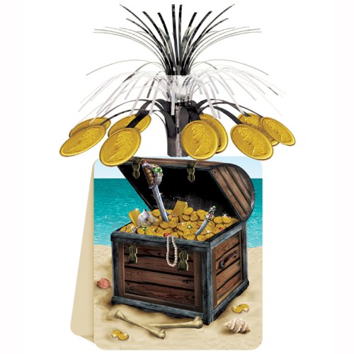 Beistle Pirate Treasure Centerpiece, 13-Inch