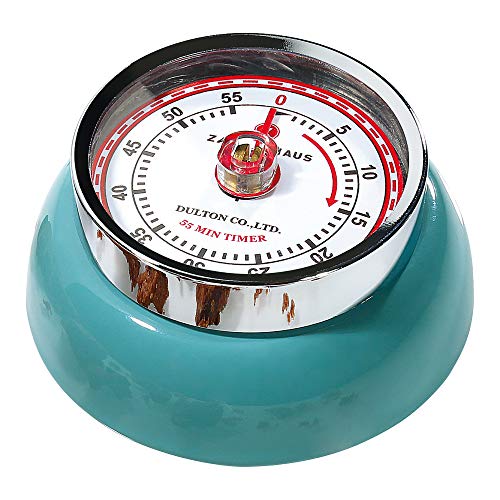 Frieling Zassenhaus Magnetic Retro 60 Minute Kitchen Timer, 2.75-Inch, Teal