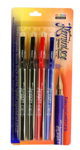 Uchida 920-4A Marvy Ball Point Gel Excel Reminisce Classic Pen Set