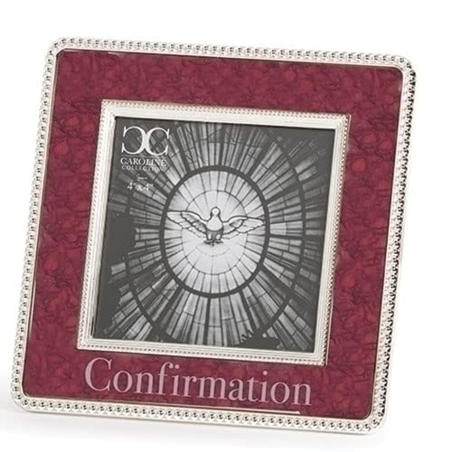 Roman Giftware Inc., Caroline Collection, Confirmation, 6" H Confirmation Frame Square ,Religious, Inspirational, Durable (1x6x6)