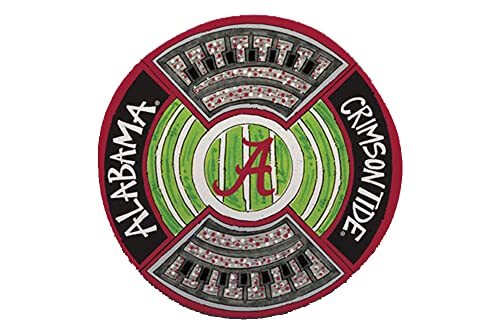 Magnolia Lane 20251 Alabama Round Stadium Platter, 13.5-inch Diameter