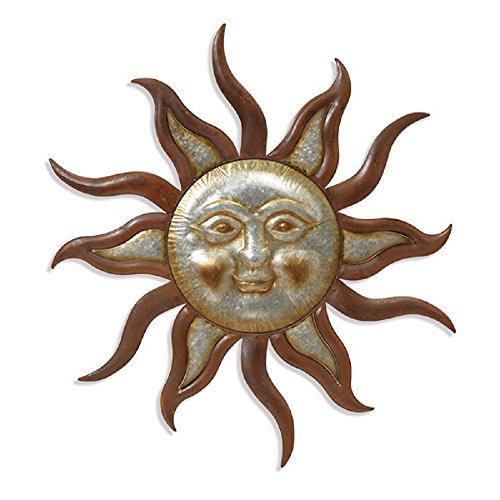 Gerson 31.25 Inches High Metal Sun Face Wall D√©cor