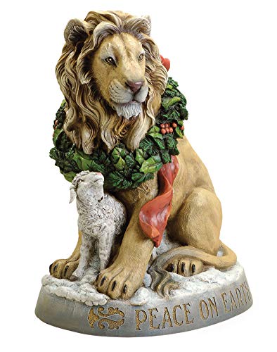 Roman Josephs studio 20" Tall Lion and Lamb statuary