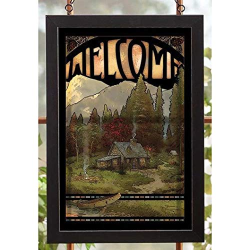 Wild Wings(MN) Wild Wings 5386498403 Stained Glass Art, 20-inch Height (Welcome Evening Majesty)