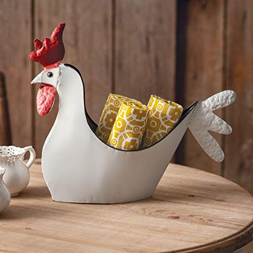 CTW 530353 Rooster Container, 15-inch Width, White