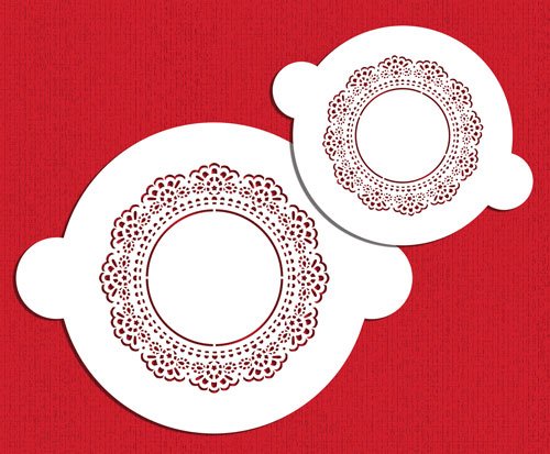 Designer Stencils Doily Circle Cake Stencil Set SW100 by Sharon Wee
