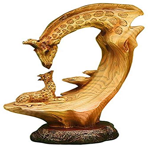 KRZH unison gifts MMD-168 9.5" Giraffe Bust Scene Figurine