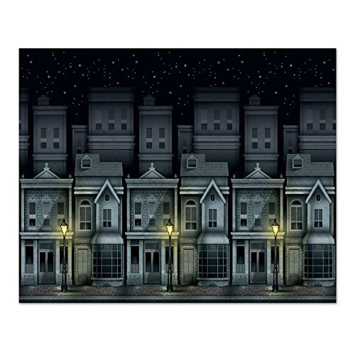 Beistle Victorian Townscape Backdrop, 4&