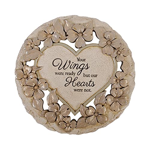 Carson 12525 Wings were Ready Garden Stone, 9.25-inch Diameter