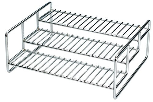 RSVP International Spice Rack - Chromed Steel (Chrome) (4.25"h x 11"w x 8.75"d)