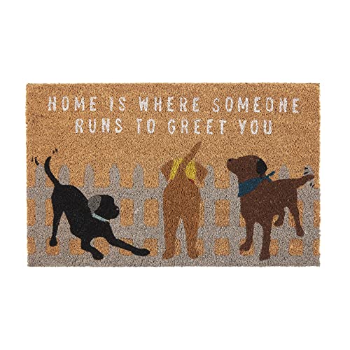 Mud Pie Dog Greeting Door Mat, 29-inch