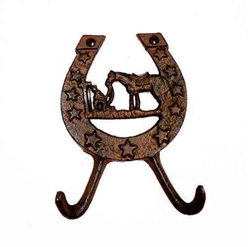 4 Cast Iron Horse and Cow Boy Hook