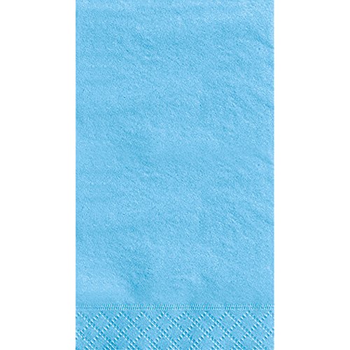 Unique Industries Light Blue Paper Guest Napkins, 20ct