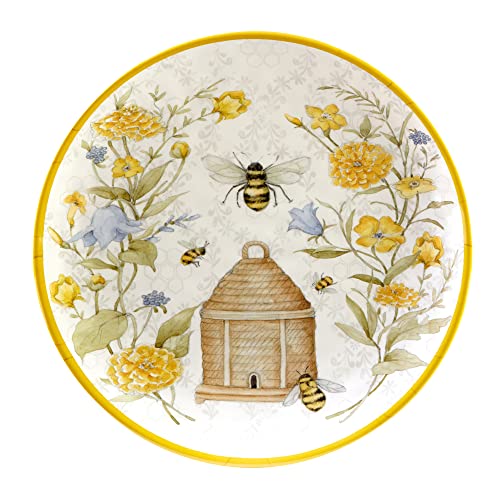 Certified International Bee Sweet Melamine Round Platter 14-inch Diameter
