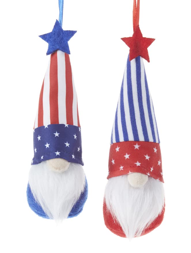 Delton Americana Stripe Gnome Stump, 2 Assortment