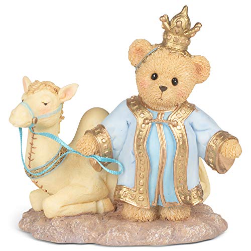 Roman 133484 Bear King with Camel for Nativity Cherished Figurine, 4.5 inch, Multicolor