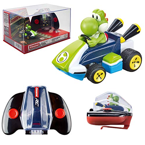 Carrera RC Nintendo Mario Kart 2.4 GHz Mini Collectible Radio Remote Control Toy Car Vehicle - Yoshi