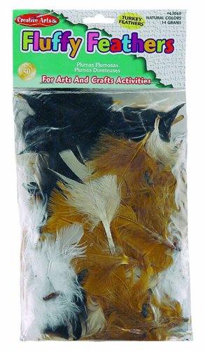 Creative Arts by Charles Leonard Feathers, Turkey, Natural Colors 14 Grams/Bag (63060)