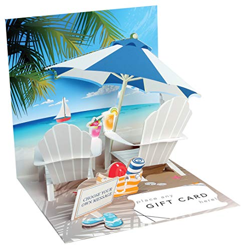 Up with Paper Pop-Up Treasures Gift Card Holder - Tropical Beach
