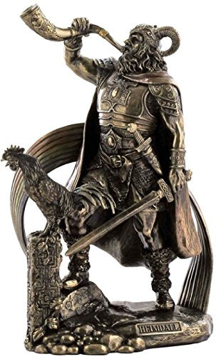 Unicorn Studio 9.25 Inch Norse God - Heimdall Cold Cast Bronze Sculpture Figurine
