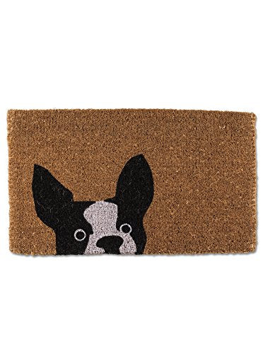 Abbott Collection  35-FWD-AN-1949 Peeking Dog Doormat-18X30 L