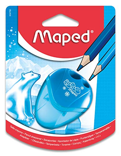 Pens Maped I-Gloo 2 Hole Pencil Sharpener, Assorted Colors (634756TA)