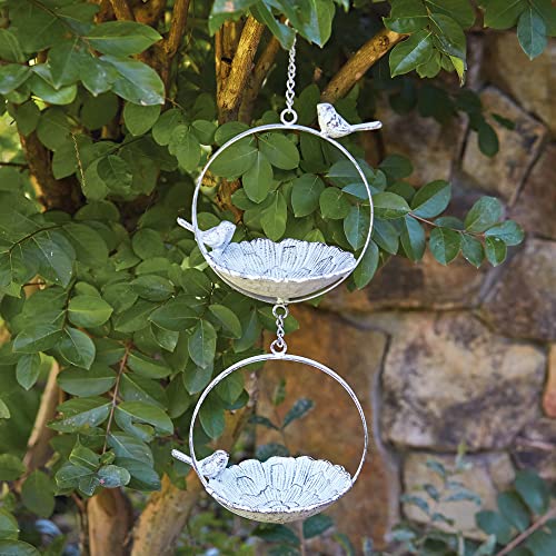 CTW Colonial Tin Works 420224 Hanging Double Bird Feeder, 16-inch Height