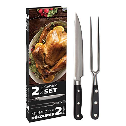 BIA Cordon Bleu 0412521BKS1SIOC Danesco Library Utensils Turkey Carving Set, One Size, Stainless Stee
