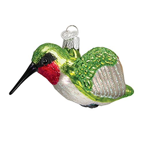 Old World Christmas Bird Watcher Collection Glass Blown Ornaments for Christmas Tree Hummingbird