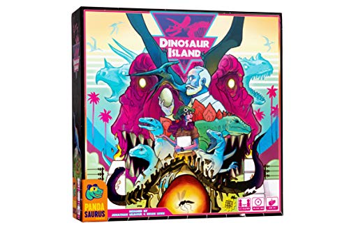Pandasaurus Games Store Dinosaur Island - Family-Friendly Board Games - Adult Games for Game Night - Card Games for Adults, Teens & Kids (1-4 Players)