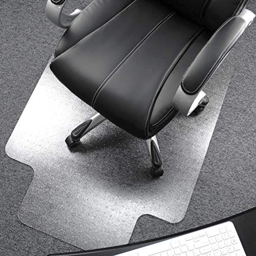 Floortex Ultimat Polycarbonate Chair Mat for Carpets 1/2"+ Thick, 48"x53", Rectangular with Lip (FR1113427LR)